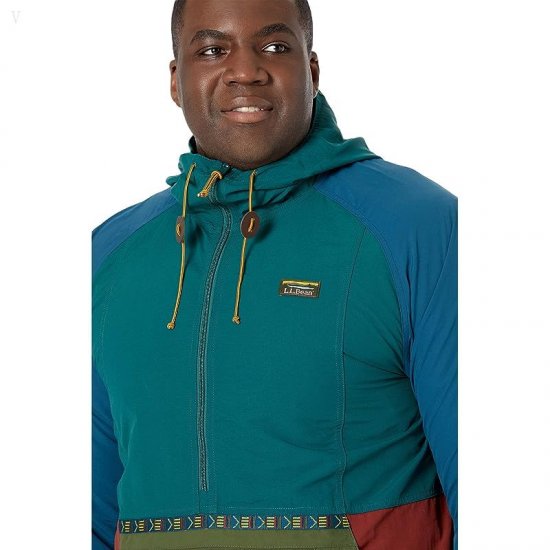 L.L.Bean Mountain Classic Anorak Multicolor - Tall Spruce/Tuscan Olive ID-ZkhVG7yB