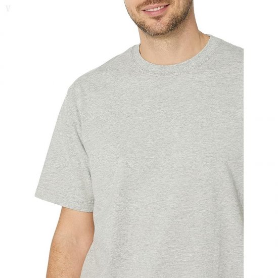 L.L.Bean Carefree Unshrinkable T-Shirt without Pocket Short Sleeve Gray Heather ID-XbKsm8ga