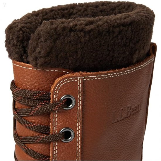 L.L.Bean Snow Boot Tumbled Leather Lace Maple ID-9HcHSGm9