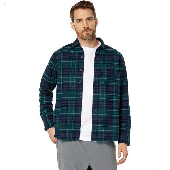 L.L.Bean BeanFlex All Season Flannel Shirt Long Sleeve Traditional Fit MacCallum ID-0BtakcMy