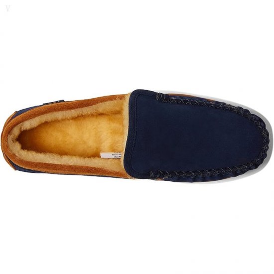 L.L.Bean Wicked Good Slipper Venetian Carbon Navy/Saddle ID-yZk5is6C