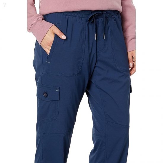 L.L.Bean Vista Camp Pants Fleece-Lined Nautical Navy ID-gaHSHU2R