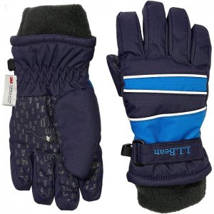 L.L.Bean Kid??s Wintry Mix Waterproof Gloves Deepest Blue/Deep Sapphire ID-3uzrXxt5