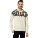 L.L.Bean Classic Raggwool Crew Sweater Yoke Fair Isle Undyed ID-Oe5LPyyA