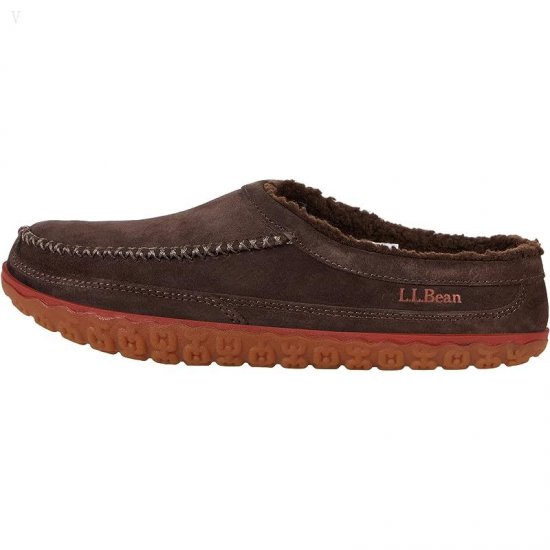 L.L.Bean Mountain Slipper Scuff Bean Boot Brown ID-HxpC1xI4