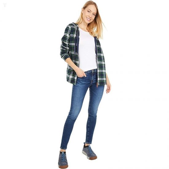 L.L.Bean Scotch Plaid Flannel Relaxed Fit Hoodie Dress Gordon ID-zsjv6s9g