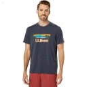 L.L.Bean Everyday SunSmart Tee Short Sleeve Graphic Carbon Navy/Logo ID-tesOhxRe