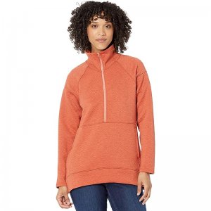 L.L.Bean FlexForward Quilted 1/2 Zip Pullover Sunset Coral Heather ID-lS2OQVbo