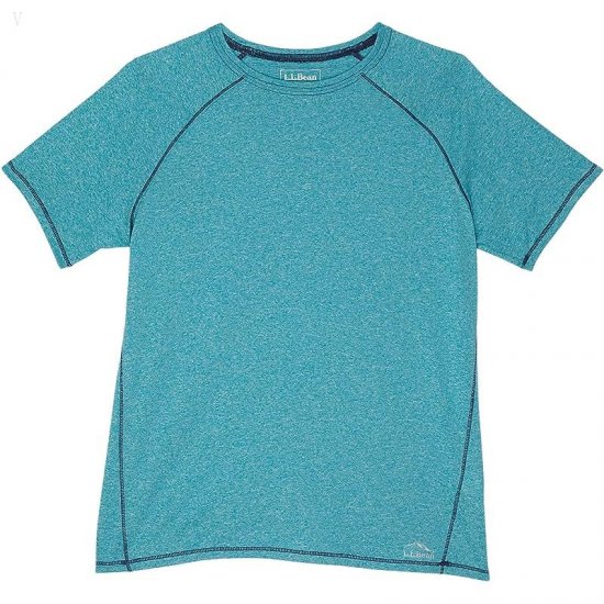 L.L.Bean Trail Tee Short Sleeve (Big Kids) True Teal ID-OS27KeQg
