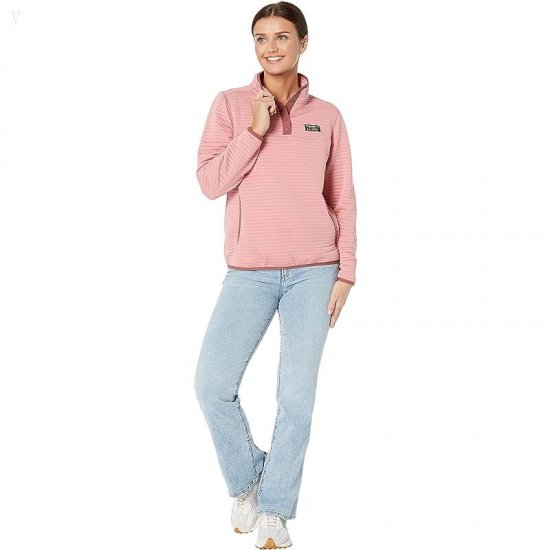 L.L.Bean Petite Airlight Knit Pullover Blush Heather ID-TJL8590E