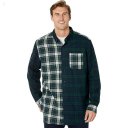 L.L.Bean Scotch Plaid Flannel Traditional Fit Shirt - Tall Black Watch Patchwork ID-MtnFAnUh