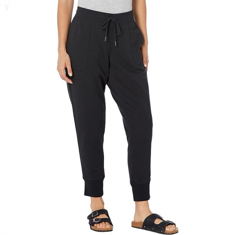 L.L.Bean Petite Bean's Cozy Joggers Midnight Black ID-S0mnuwBa - Click Image to Close