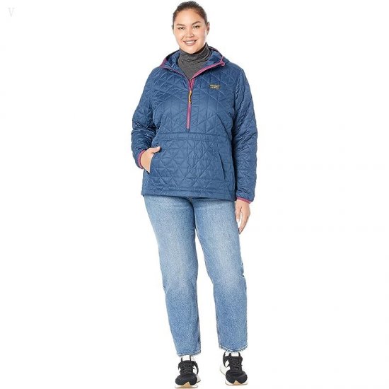 L.L.Bean Plus Size Katahdin Insulated Pullover Mariner Blue ID-UGgmck7j