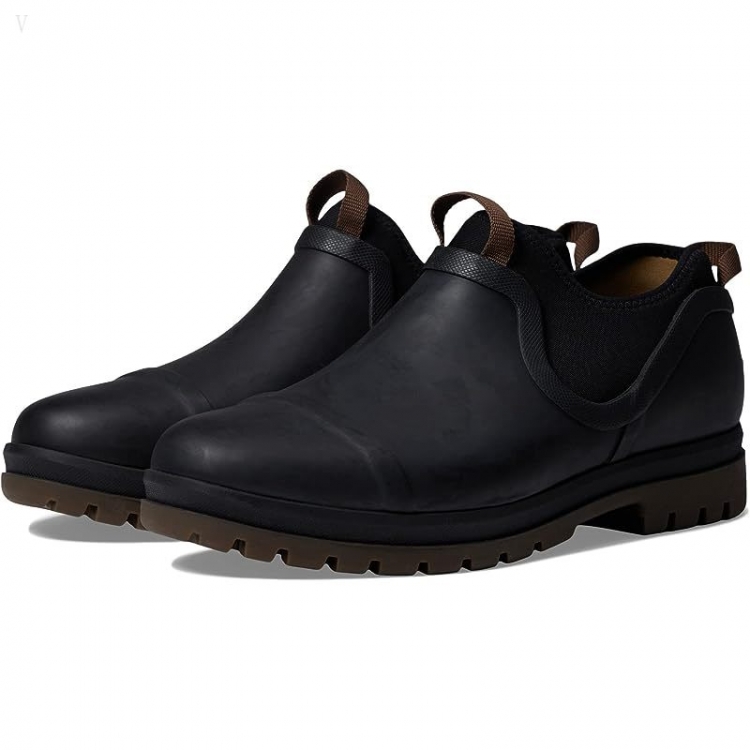 L.L.Bean Rugged Wellie Shoe Slip-On Black ID-t67ThGrs - Click Image to Close