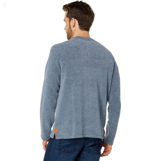 L.L.Bean Tumbled Sherpa Crew Mallard Blue ID-a72291kz