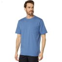L.L.Bean Carefree Unshrinkable Tee with Pocket Short Sleeve Delta Blue ID-rotJJZFa