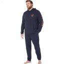L.L.Bean Wicked Soft Knit Pajamas Long Sleeve Hoodie Tall Classic Navy Charging Moose ID-HeIzSHbQ