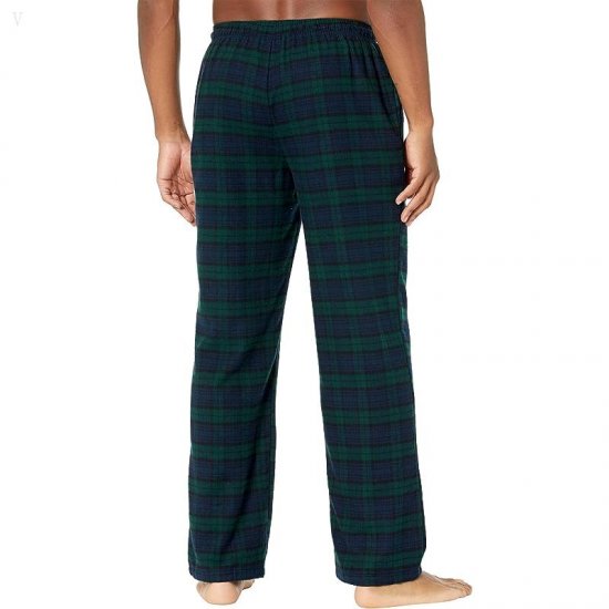L.L.Bean Scotch Plaid Flannel Pajamas Regular Black Watch Tartan ID-yRKCMV19