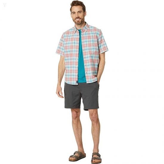 L.L.Bean Comfort Stretch Pima Short Sleeve Tee Shirt Deep Azure Heather ID-GrD5LAiL