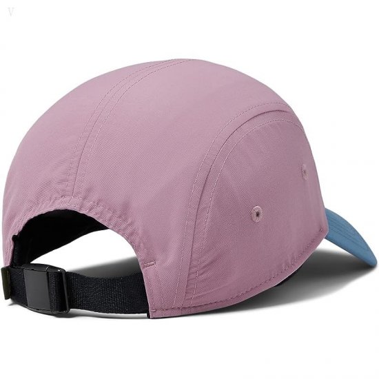 L.L.Bean Mountain Classic 5 Panel Hat Color-Block Iris Mauve/Silver Birch ID-OCJV2JRI