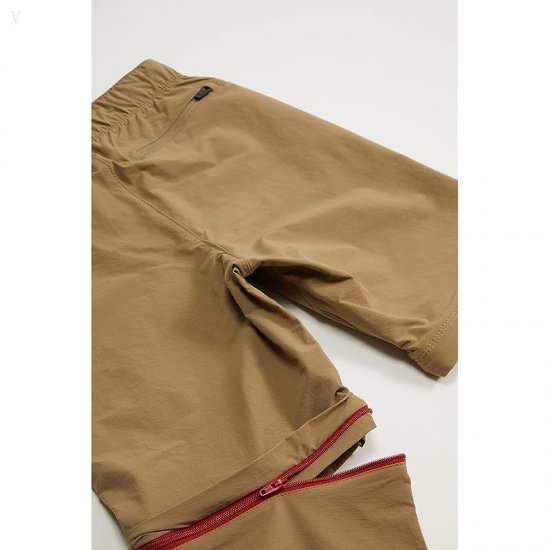 L.L.Bean Cresta Hiking Zip Off Pants (Big Kids) Dark Driftwood ID-kncX3Ehk