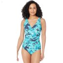 L.L.Bean Slimming Swimwear Tanksuit Print Darkest Navy Flowers ID-Bf5t3Ywc