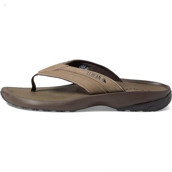 L.L.Bean Swift River Flip-Flop Sandal Gunsmoke ID-V6doB6BP