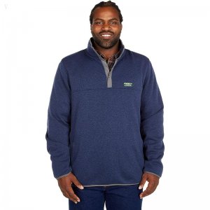 L.L.Bean Sweater Fleece Pullover - Tall Bright Navy ID-yVbWFEgz