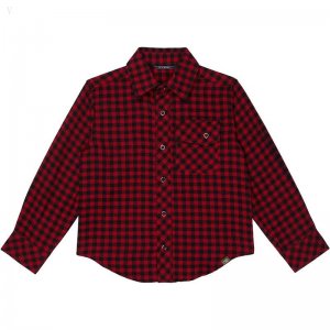 L.L.Bean Flannel Shirt (Little Kids) Classic Red ID-933CVe5x