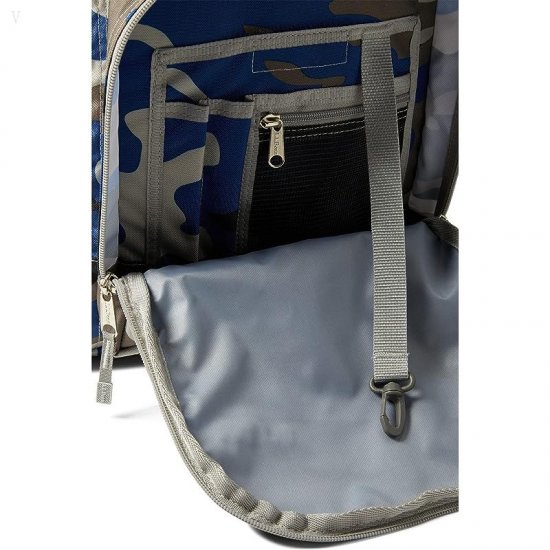 L.L.Bean Kids Deluxe Backpack Print Ocean Blue Camo ID-fxYKK16Q