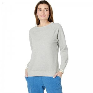 L.L.Bean 24/7 Sweats Crew Light Gray Heather ID-57cqLROc
