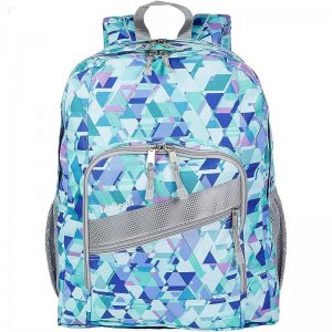 L.L.Bean Kids Deluxe Backpack Print Fresh Mint Prism ID-OhANkVQQ