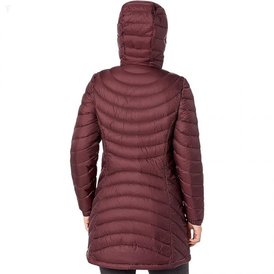 L.L.Bean Petite Ultralight 850 Down Hooded Coat Dark Plum ID-uqei0A8v