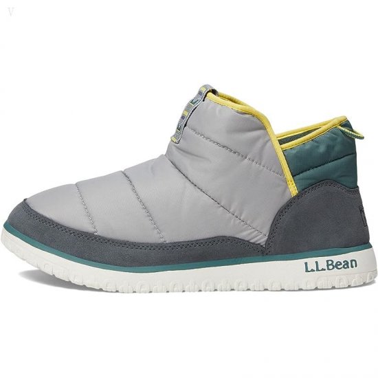 L.L.Bean Mountain Classic Quilted Ankle Boot Iron/Frost Gray ID-ylWQKFI2