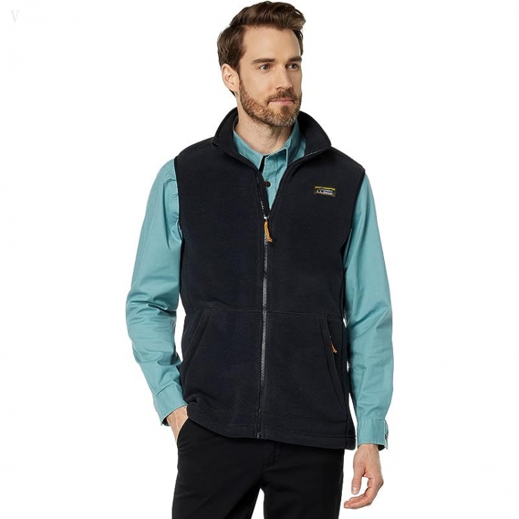 L.L.Bean Mountain Classic Fleece Vest Tall Black ID-XPwcTGUJ - Click Image to Close