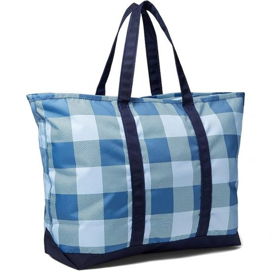 L.L.Bean Everyday Lightweight Tote Plaid Large Moonlight Blue Buffalo ID-6gKiWpYc