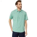 L.L.Bean Organic Seersucker Shirt Short Sleeve Slightly Fitted Plaid Pale Turquoise ID-y3Ba6DZk