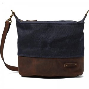 L.L.Bean Waxed Canvas Crossbody Classic Navy ID-LvP5RbR4