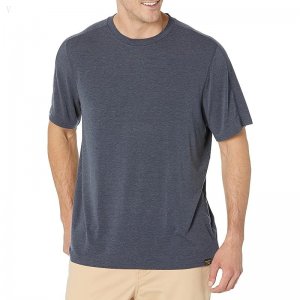 L.L.Bean Everyday SunSmart Tee Short Sleeve - Tall Carbon Navy ID-vKOchLz7