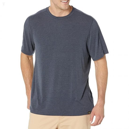 L.L.Bean Everyday SunSmart Tee Short Sleeve - Tall Carbon Navy ID-vKOchLz7