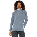 L.L.Bean Tumbled Sherpa 1/4 Snap Pullover Mallard Blue ID-fOG0cmVx