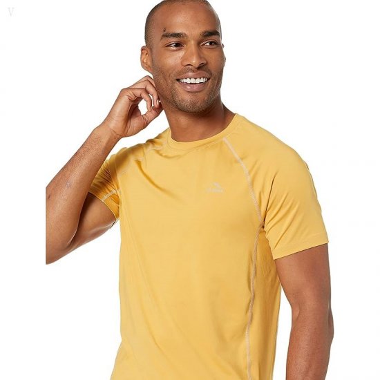 L.L.Bean Swift River Cooling Sun Shirt Short Sleeve Regular Warm Gold ID-k4xX21zR
