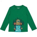 L.L.Bean Graphic Tee Glow in the Dark Long Sleeve (Little Kids) Lawn Green Hiking Bear ID-fPKy7JWd