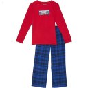 L.L.Bean Flannel Pajamas (Little Kids) Nautical Red Snowy Katahdin ID-Fjqt6egz