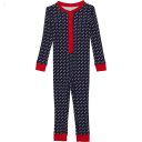 L.L.Bean Organic Cotton Fitted One-Piece (Toddler) Classic Navy Bird's Eye ID-RjcQWLW2