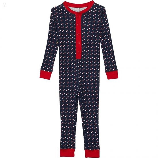 L.L.Bean Organic Cotton Fitted One-Piece (Toddler) Classic Navy Bird's Eye ID-RjcQWLW2