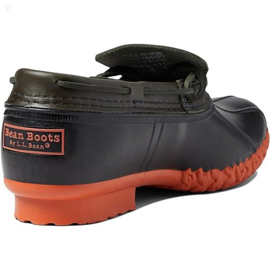 L.L.Bean Bean Boots Rubber Moc Basil/Black/Sail Orange ID-iCP1lsfu