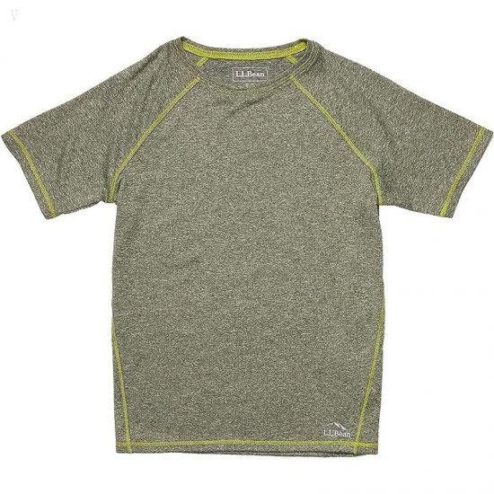 L.L.Bean Trail Tee Short Sleeve (Big Kids) Kelp Green ID-M39YLYWA