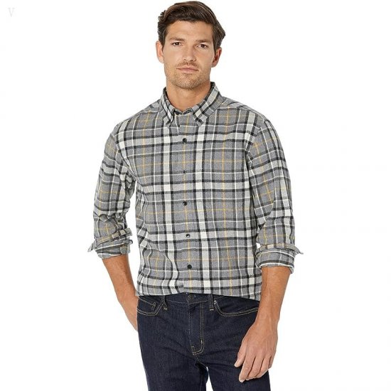 L.L.Bean Scotch Plaid Flannel Traditional Fit Shirt Bean of Freeport Gray ID-GYbcb5xO