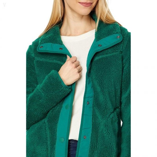 L.L.Bean Bean\'s Sherpa Fleece Jacket Emerald Spruce ID-EKasibJ5